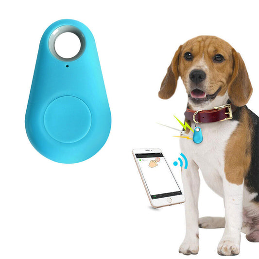 Wireless Smart GPS Tracker Bluetooth Alarm Locator for Kids Pets Wallet Keys Anti Lost Blue