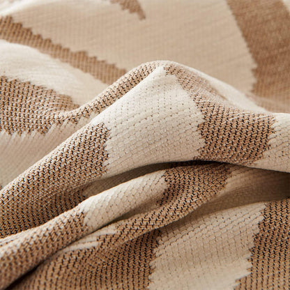 Boho Couch Cover Geometric Sofa Blanket Furniture Protector Beige