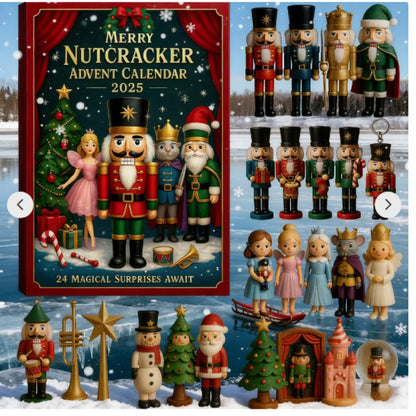 Nutcracker Christmas Advent Calendar with 24 Daily Surprises Countdown Calendar