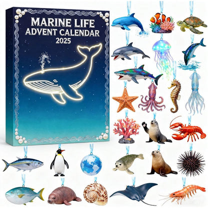 Marine Life Christmas Advent Calendar with 24 Daily Surprises Countdown Calendar