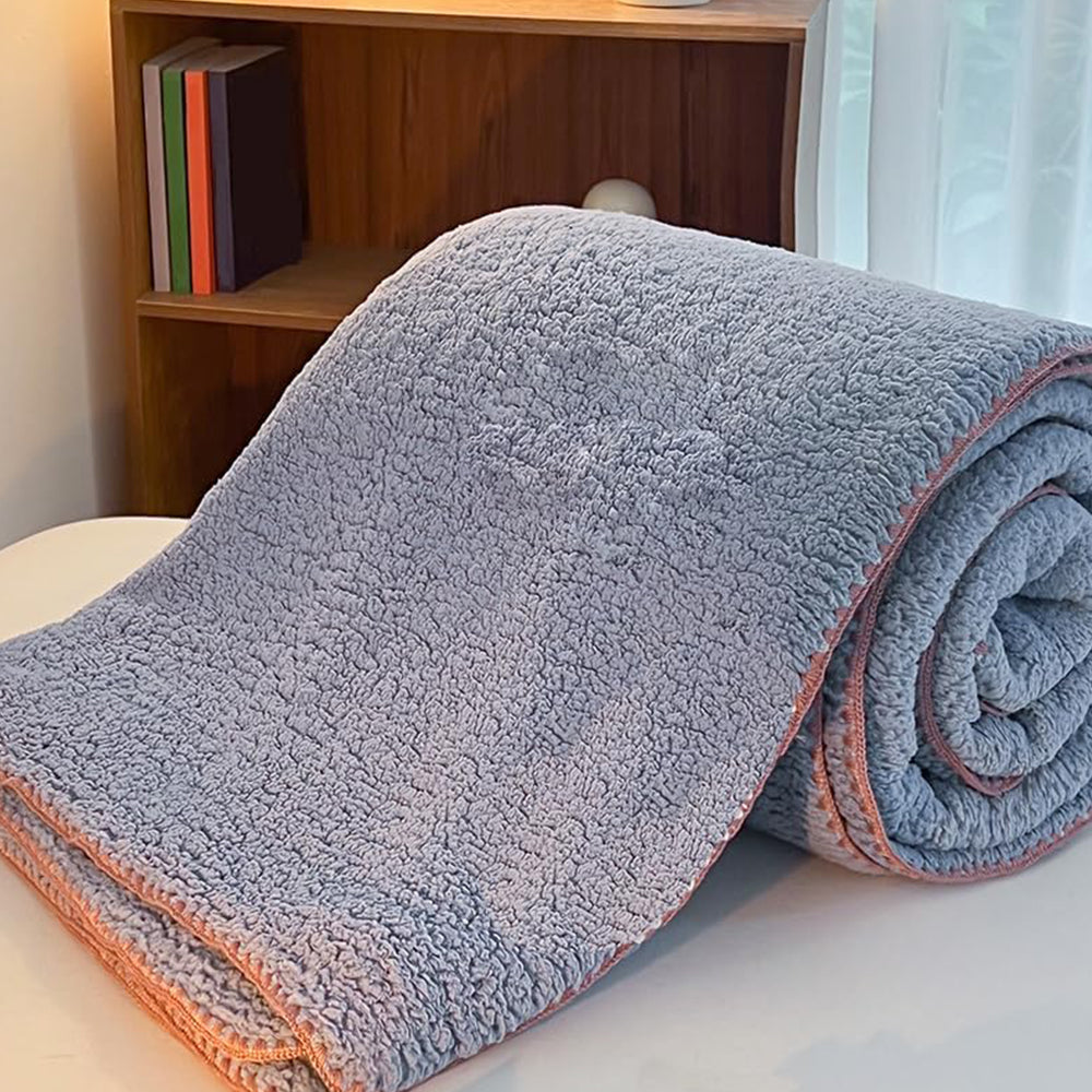 Sherpa Throw Blanket Winter Fuzzy Throws Cozy Blanket Blue