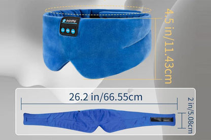Bluetooth Sleep Mask with Headphones Music Eye Mask for Sleeping Travel Meditation -Blue