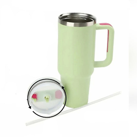 40oz Insulated Tumbler Stainless Steel Double Wall Water Bottle Travel Mug Green