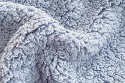 Sherpa Throw Blanket Winter Fuzzy Throws Fluffy Soft Cozy Fleece Plush Blanket-Blue