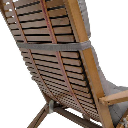 Patio Adirondack Chair Cushion High Back Rocking Chair Seat Pad with Ties Dark Grey