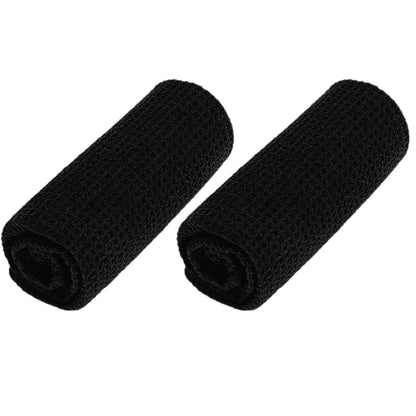 2Pcs Microfiber Golf Towels with Club Brush Waffle Pattern Fishing Towels