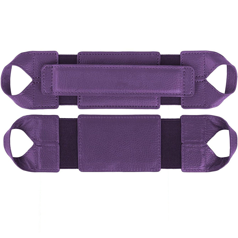 PU Leather Hand Strap Holder Stand-Purple