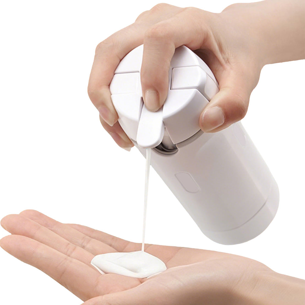 4 in 1 Travel Dispenser with 30ml Travel Bottles Travel Bottles for Shampoo Lotion-White