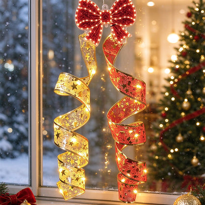 Christmas Hanging Decoration Spiral LED Light for Christmas Tree - Butterfly Bell
