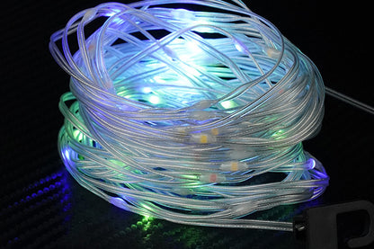 Motion Sensing Solar Wall Light with String Light