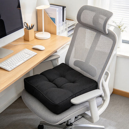 Thick Square Chair Seat Cushion Thickened Floor Cushion 40cm Black