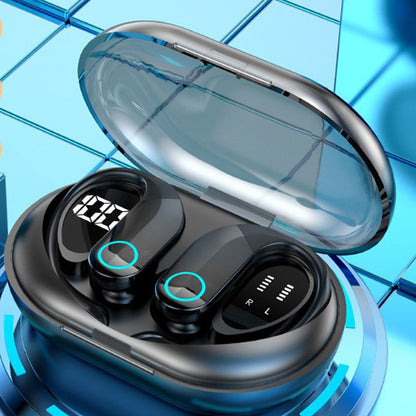 5.3 Bluetooth Wireless Over Hook Headphone Earbuds HiFi Sports Earphone