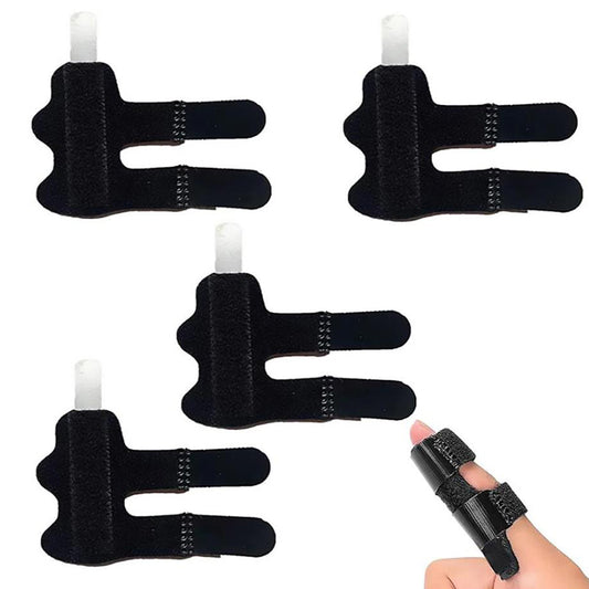 4PcsThumb Finger Splints Trigger Finger Brace Protector Finger Support for Sports Black