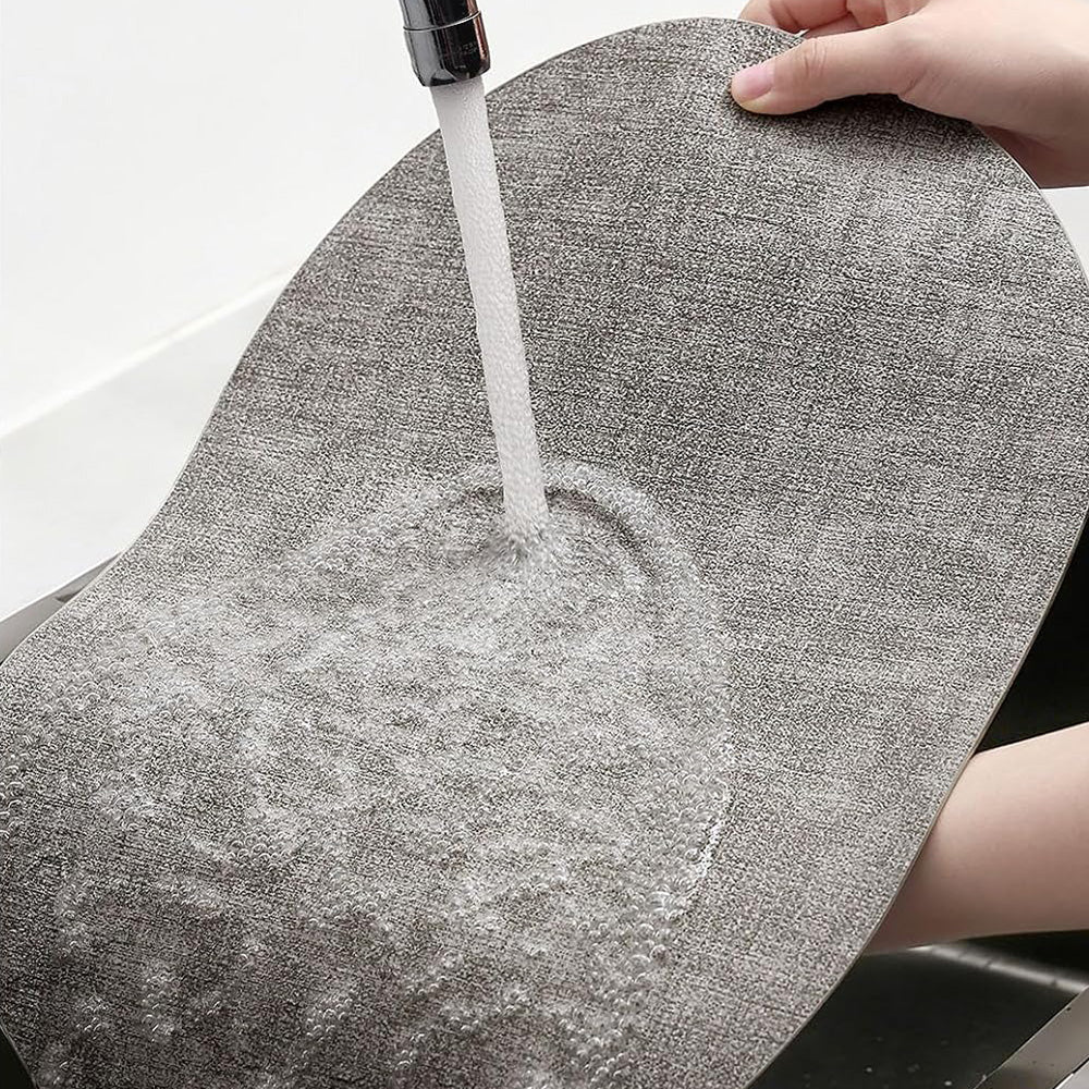 6Pcs Faux Leather Placemats Waterproof Heat Resistant Washable Table Mats