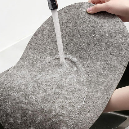 6Pcs Faux Leather Placemats Waterproof Heat Resistant Washable Table Mats