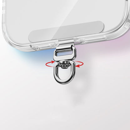 3 PCS Rotating Phone Tether Tab-Silver