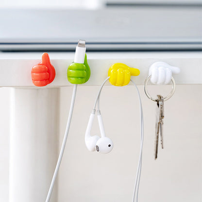 Set of 20Pcs Silicone Thumb Wall Hooks Adhesive Wall Hangers