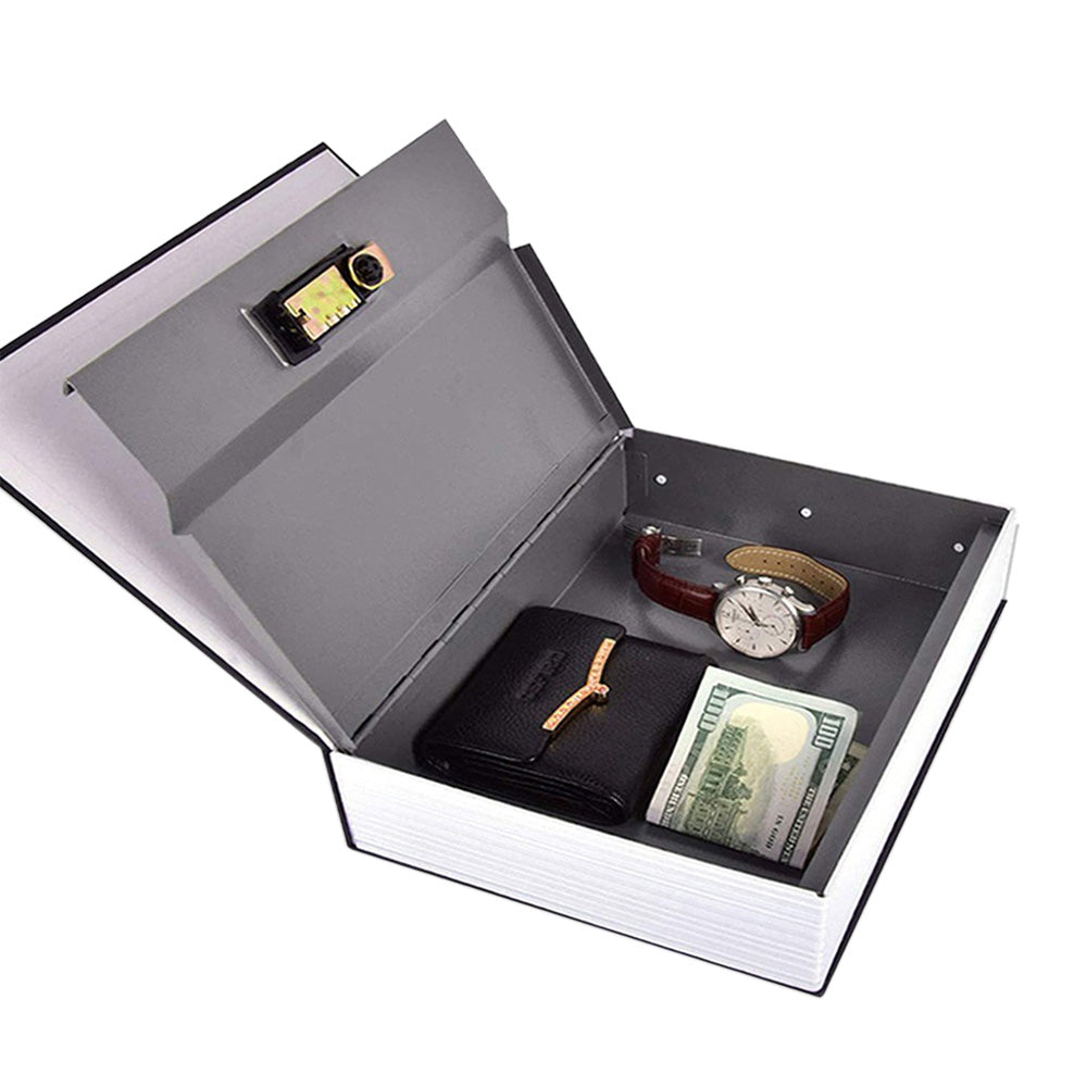 Fake Book Safe with Combination Lock Book Safe Lock Box for Cash Jewellery-Black