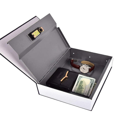 Fake Book Safe with Combination Lock Book Safe Lock Box for Cash Jewellery-Black