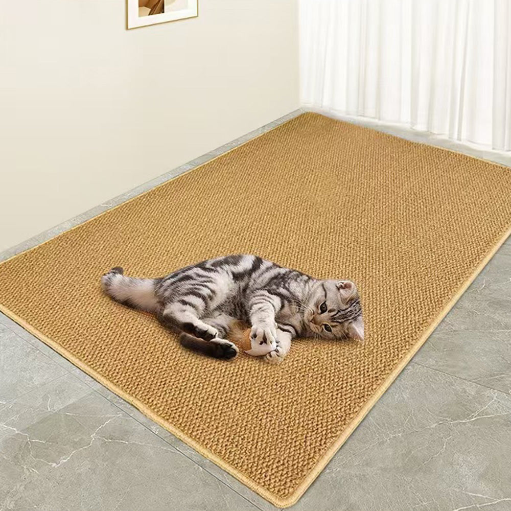 Sisal Cat Scratching Mat Pad for Cats Sofa Protector and Furniture Guard