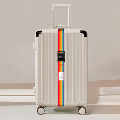 2Pcs Password Lock Luggage Strap Travel Suitcase Secure Belt Code Lock Mixed Color