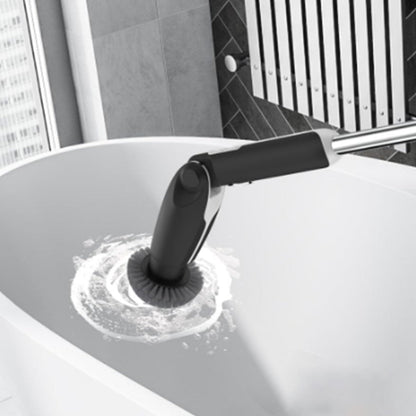Long Handle Electric Spin Scrubber with 4 Adjustable Angles and 8 Brush Heads