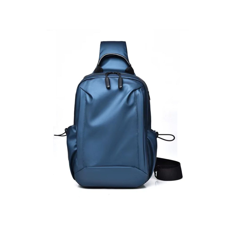 Casual Travel Large Capacity Men¡¯s Backpack Fashionable Multifunctional Chest Bag-Blue