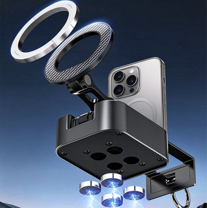 3 in 1 Double Sided Foldable Phone Stand Gym Clamp and Tripod Mount