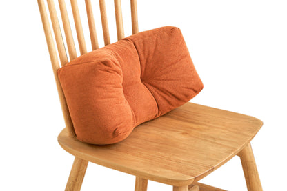 Lumbar Support Pillow PP Cotton Low Back Pillow Office Chair Lumbar Cushion-Orange