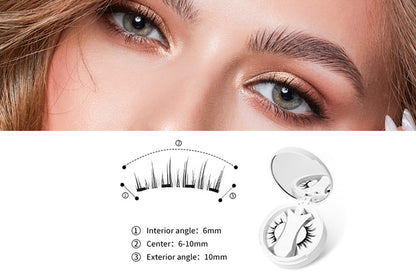Magnetic Eyelashes Kit With Clip Reusable Magnetic Lashes Glue-Free False Lashes-Style 3