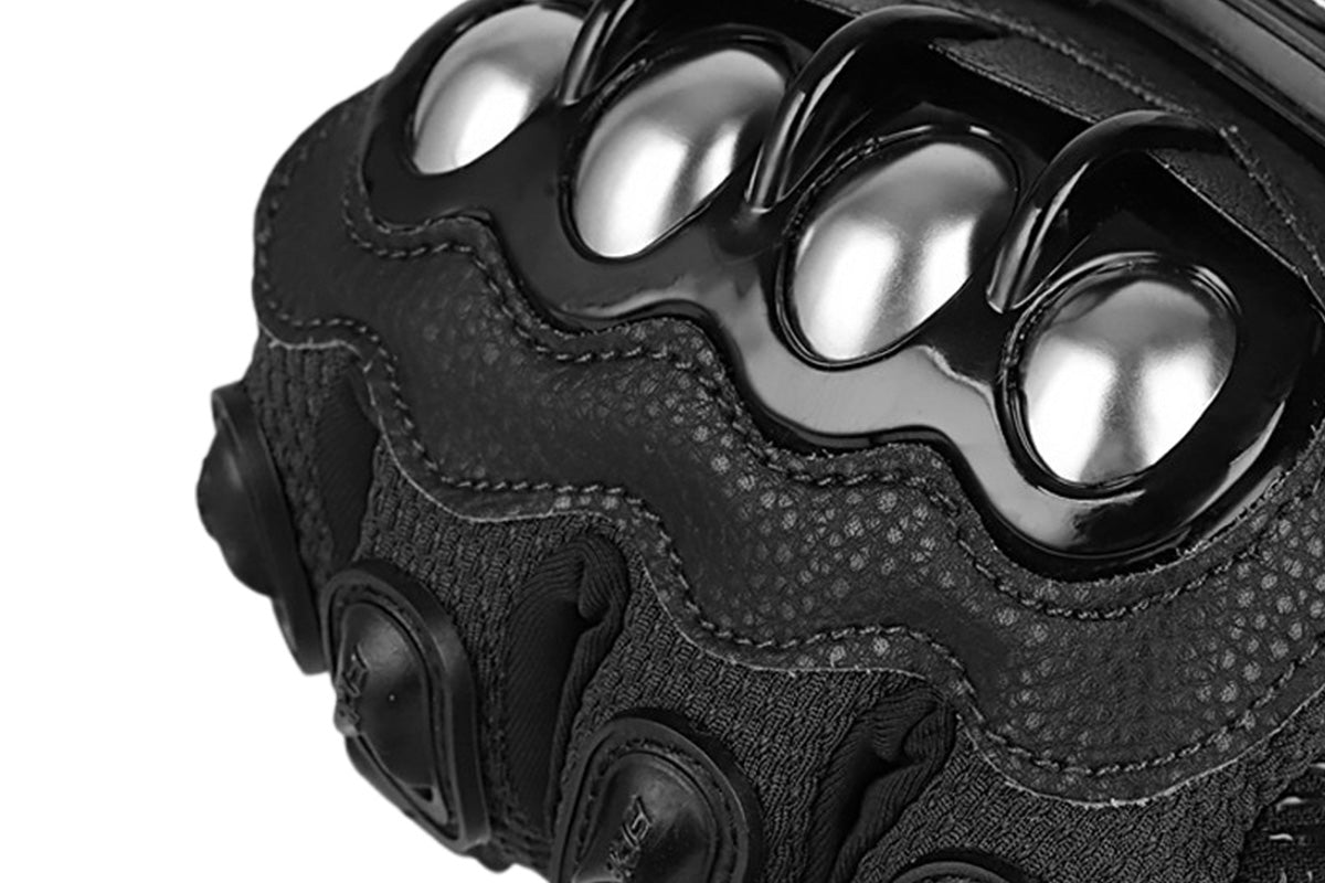 Stainless Steel Armour Motorcycle Gloves Sport Motorbike Racing Street Gloves