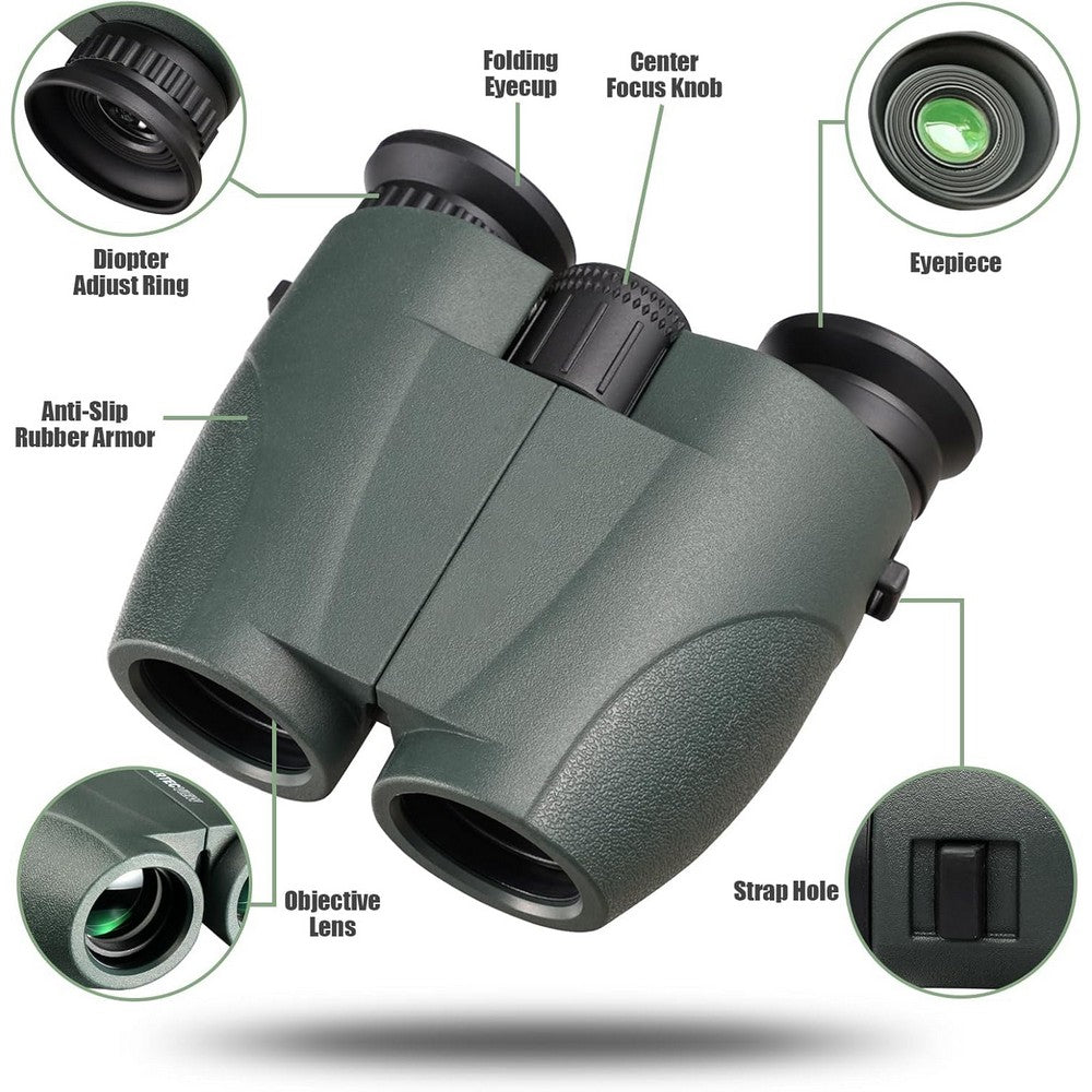 Waterproof Binoculars with BAK4 Prism FMC Lens for Cruise Ship Bird Watching