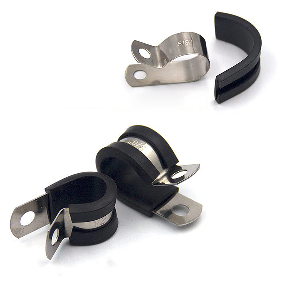 52 PCS Stainless Steel Cable Clamps in 6 Sizes