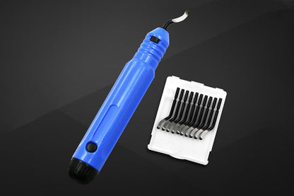 Pocket Deburring Tool 365 Degree Swivel Head with Replacement Blades Tools for Bosch