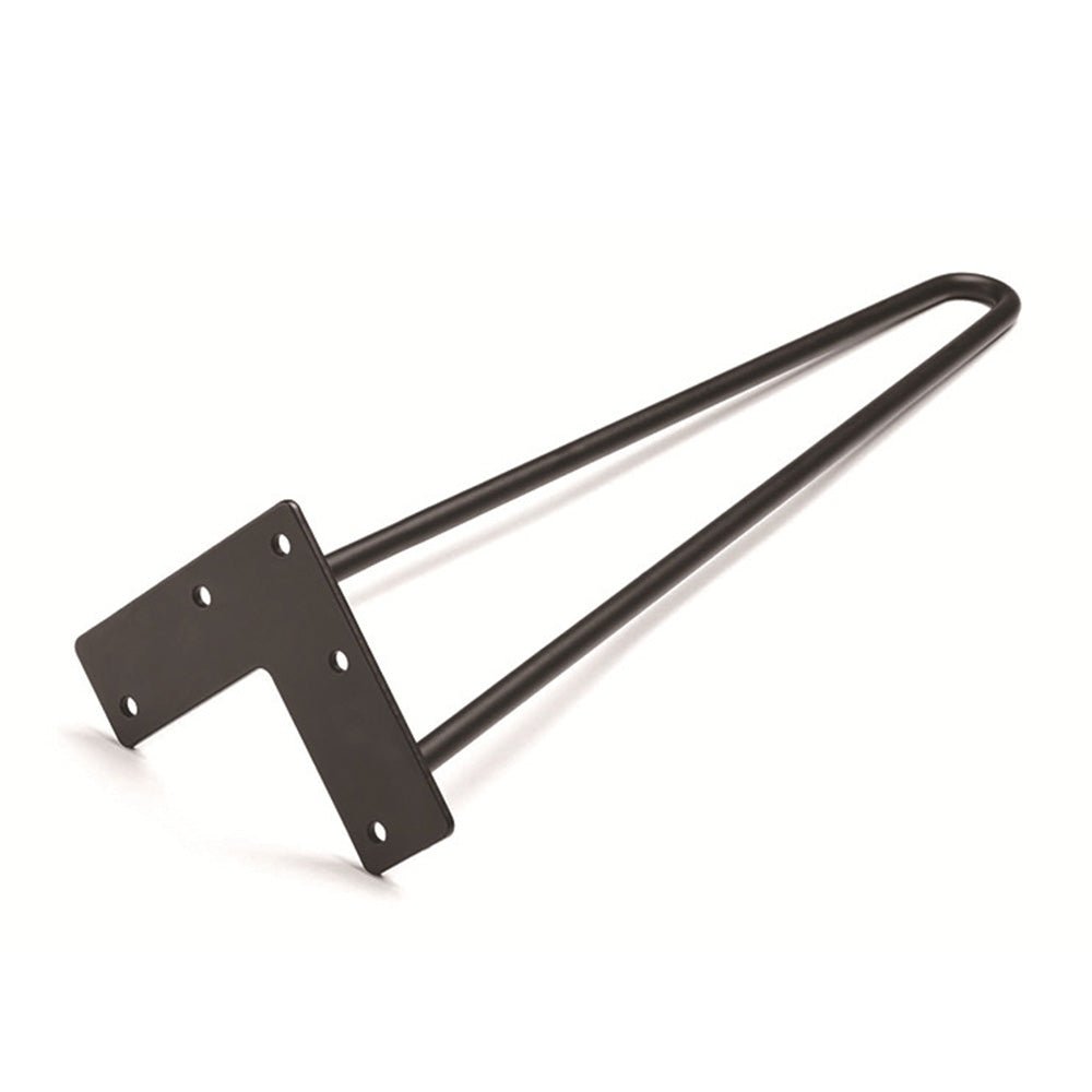 4Pcs Hairpin Furniture Table Legs with Rubber Feet-40cm