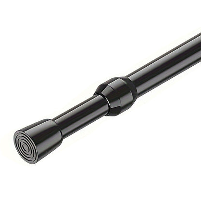 No Drilling Black Expandable Rods Adjustable Curtain Rods for Window