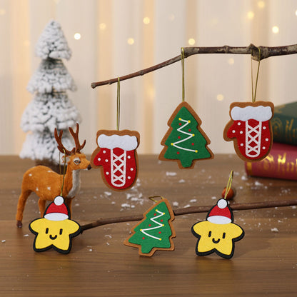 6Pcs Set Christmas Tree Hanging Pendant Xmas Decor Ornaments Style 3