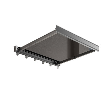 Retractable Pull Out Laundry Rack Wall Mount Space Saving Drying Rack for Bathroom Laundry Room Gray