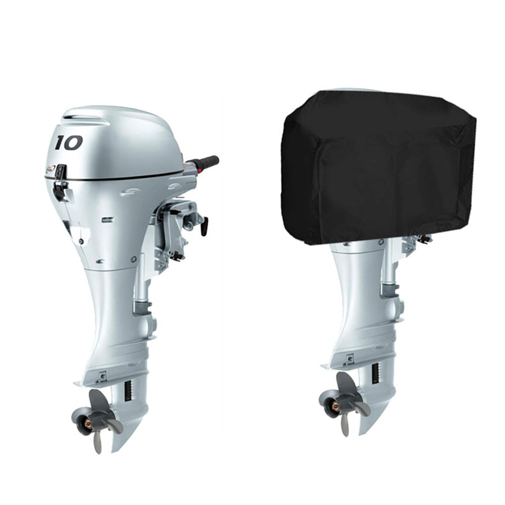 Outboard Motor Cover Engine Dust Cover-Black