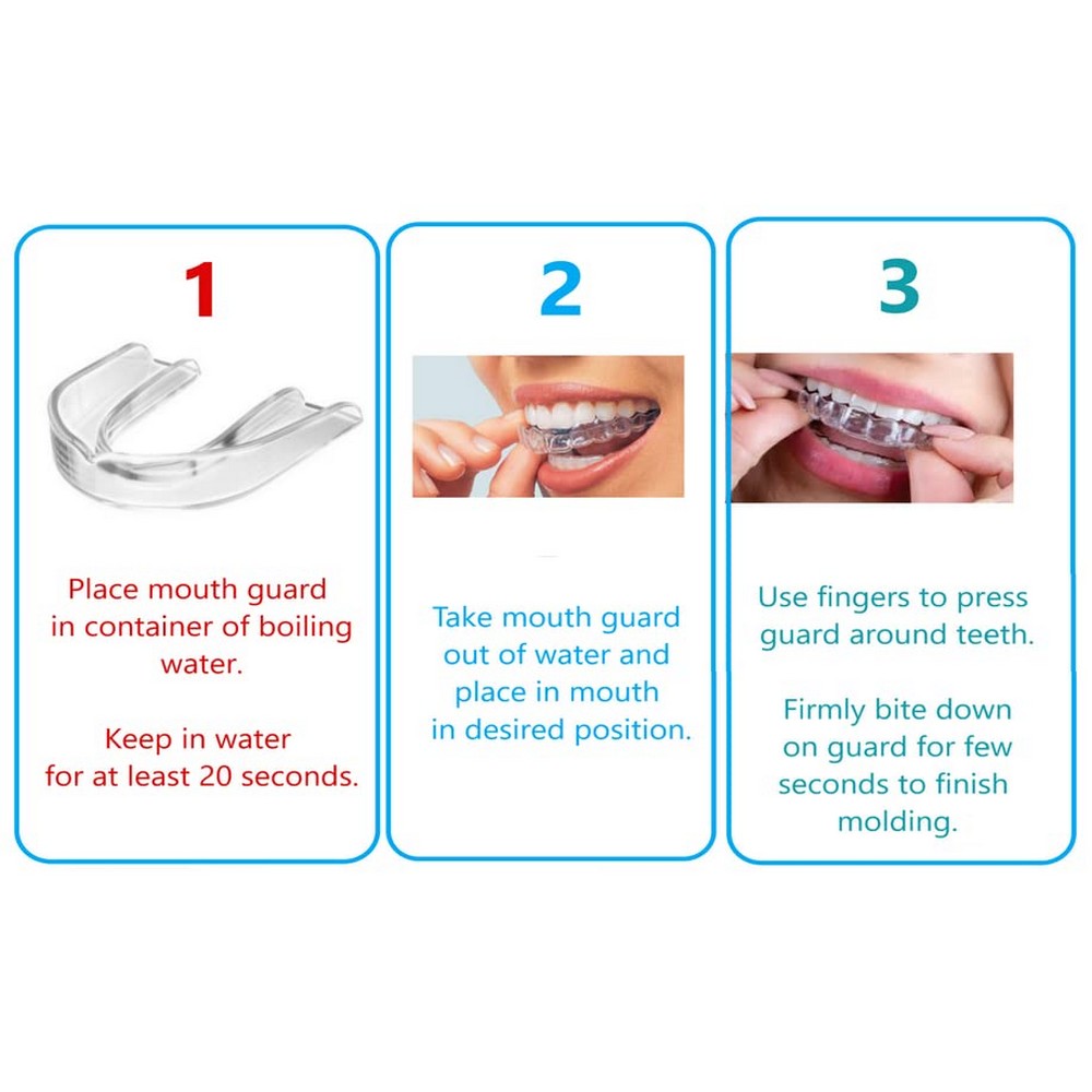 4Pcs Moldable Teeth Whitening Trays EVA Whitening Trays