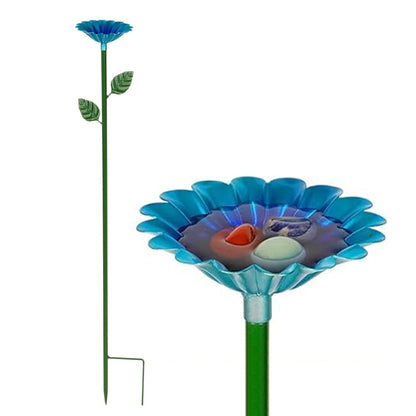 4PCS Bee Watering Station Metal Bee Water Feeder Colorful Bee Bath Bowl For Outdoor