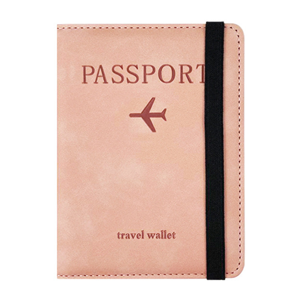 RFID Shield Passport Holder and Luggage Tag Set  - Pink