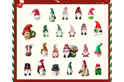 2025 Christmas Gnome Advent Calendar with 24 Collectible Resin Gnome Dolls