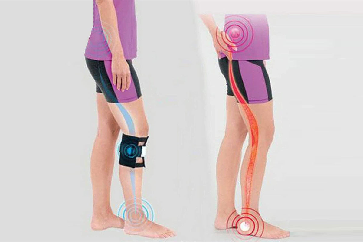 4Pcs Pressure Point Brace Massage Tool Body Trigger Point Massager Therapy Knee Recovery Pad Brace Leg Knee