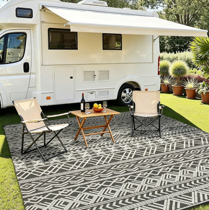 Waterproof PP Woven Outdoor Camping Mat Reversible Outdoor Rug
