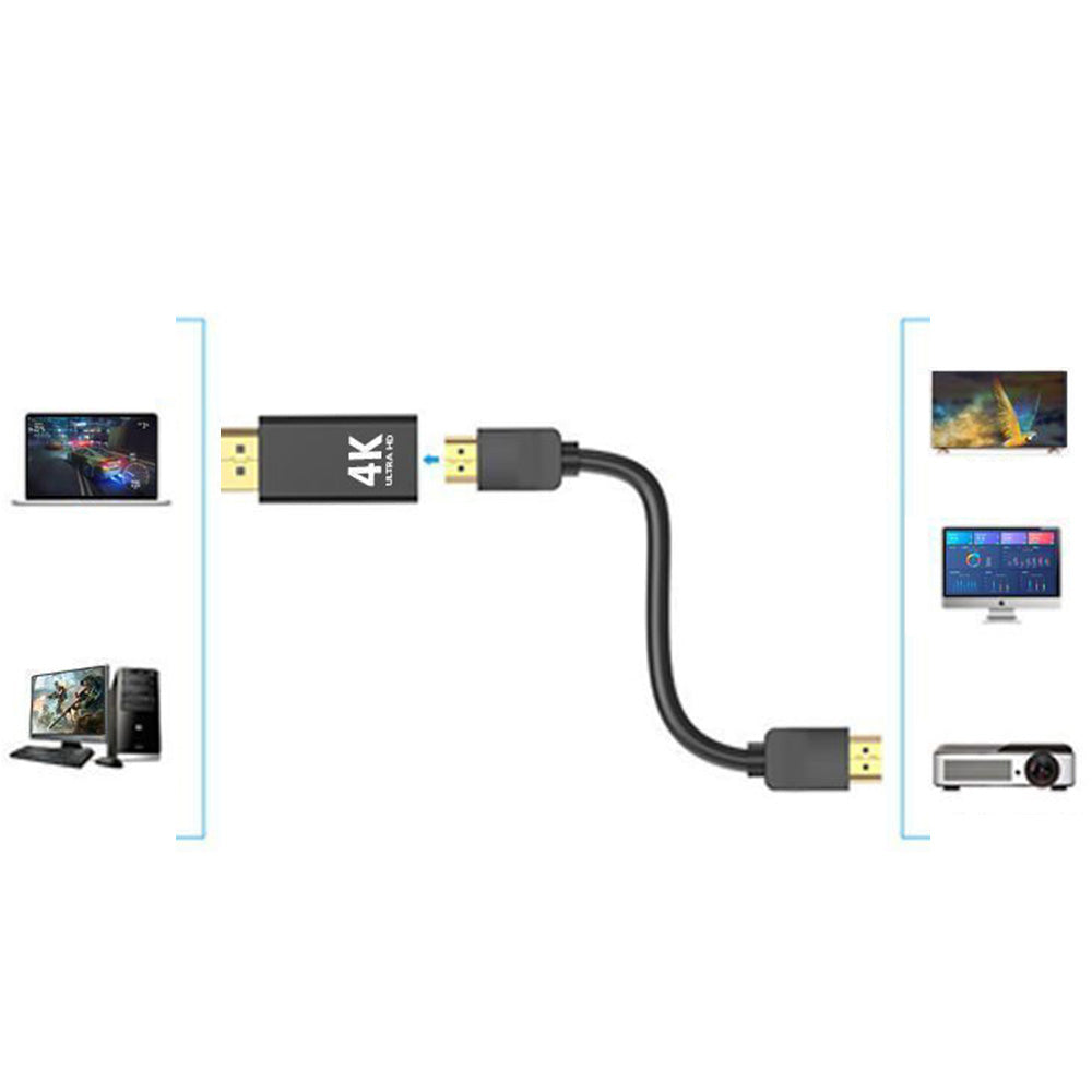 DisplayPort to HDMI Male to Female Adapter Converter with 4K 60Hz Output