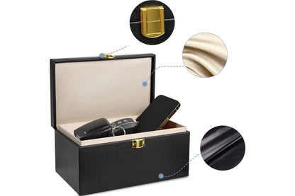 2Pcs Keyless Entry RFID Signal Blocking Cage with 2Pcs Key Pouches