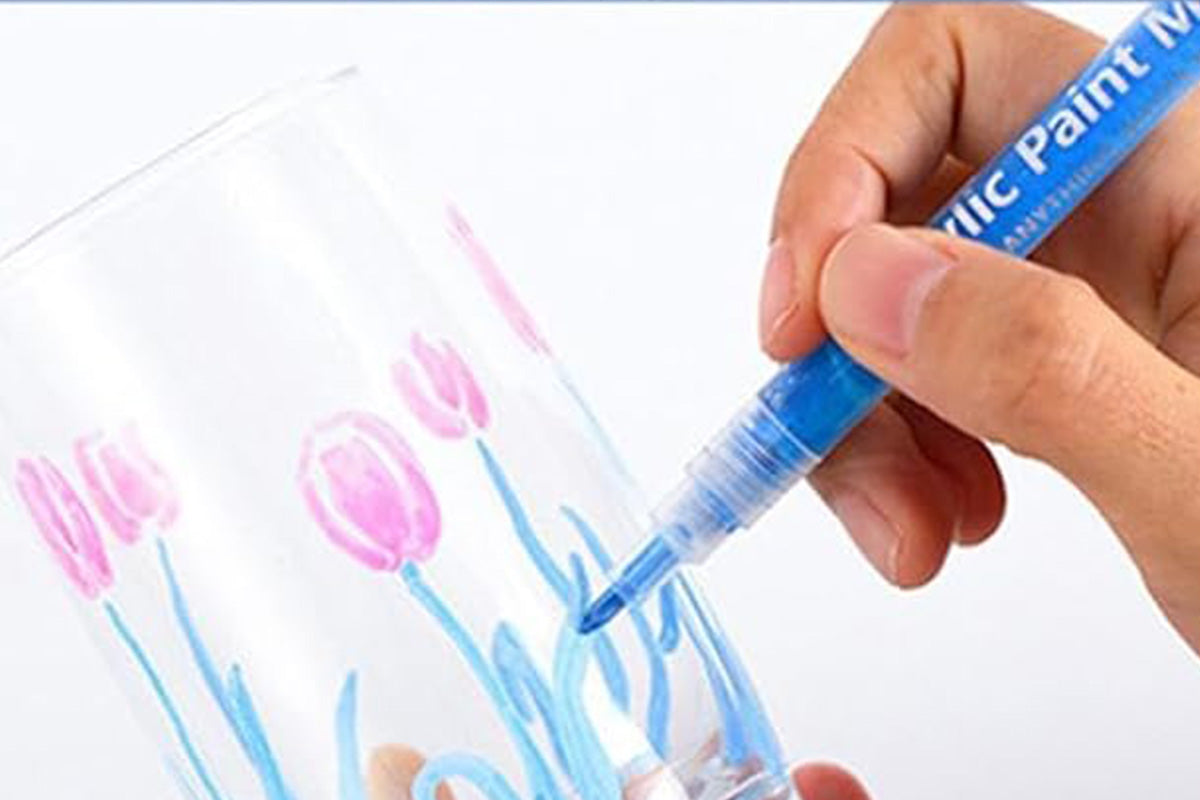 24Pcs DIY Nail Art Paint Pen Set Acrylic Paint Markers Nail Dotting Drawing Pens