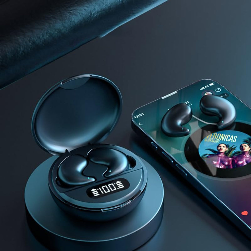 150 Languages AI Translation Earbuds Sleep Earbuds - Black