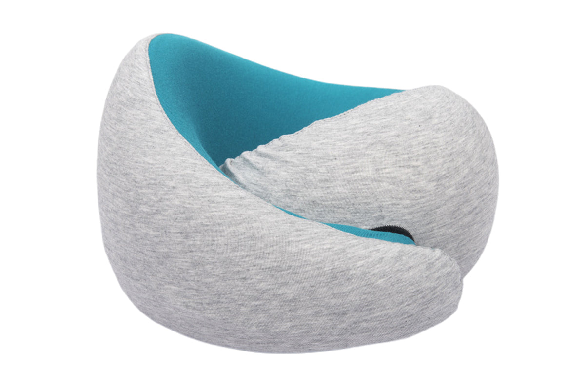 Memory Foam Neck Pillow with Eye Mask and Earplugs Airplane Travel Essentials
